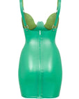 Astera Latex Dress with special bust detail back view