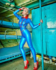 Aviator Latex Catsuit and Waist Cincher Bondinage