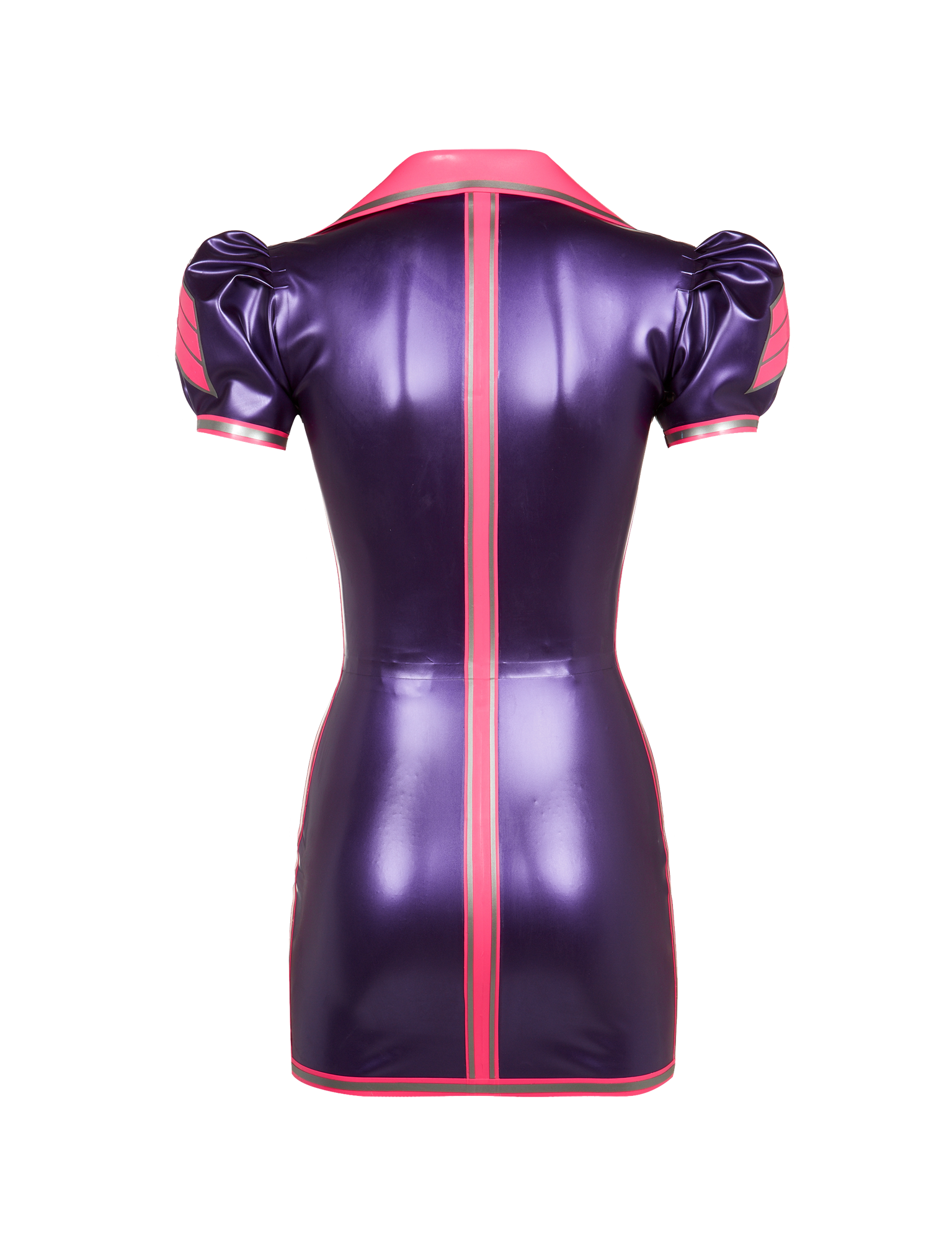 Vera Latex Dress in Metallic
