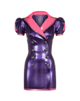 Vera Latex Dress in Metallic Bondinage