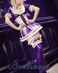Latex Stockings with Double Frill Bondinage