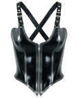 Latex Domina Bustier with Lacing Bondinage