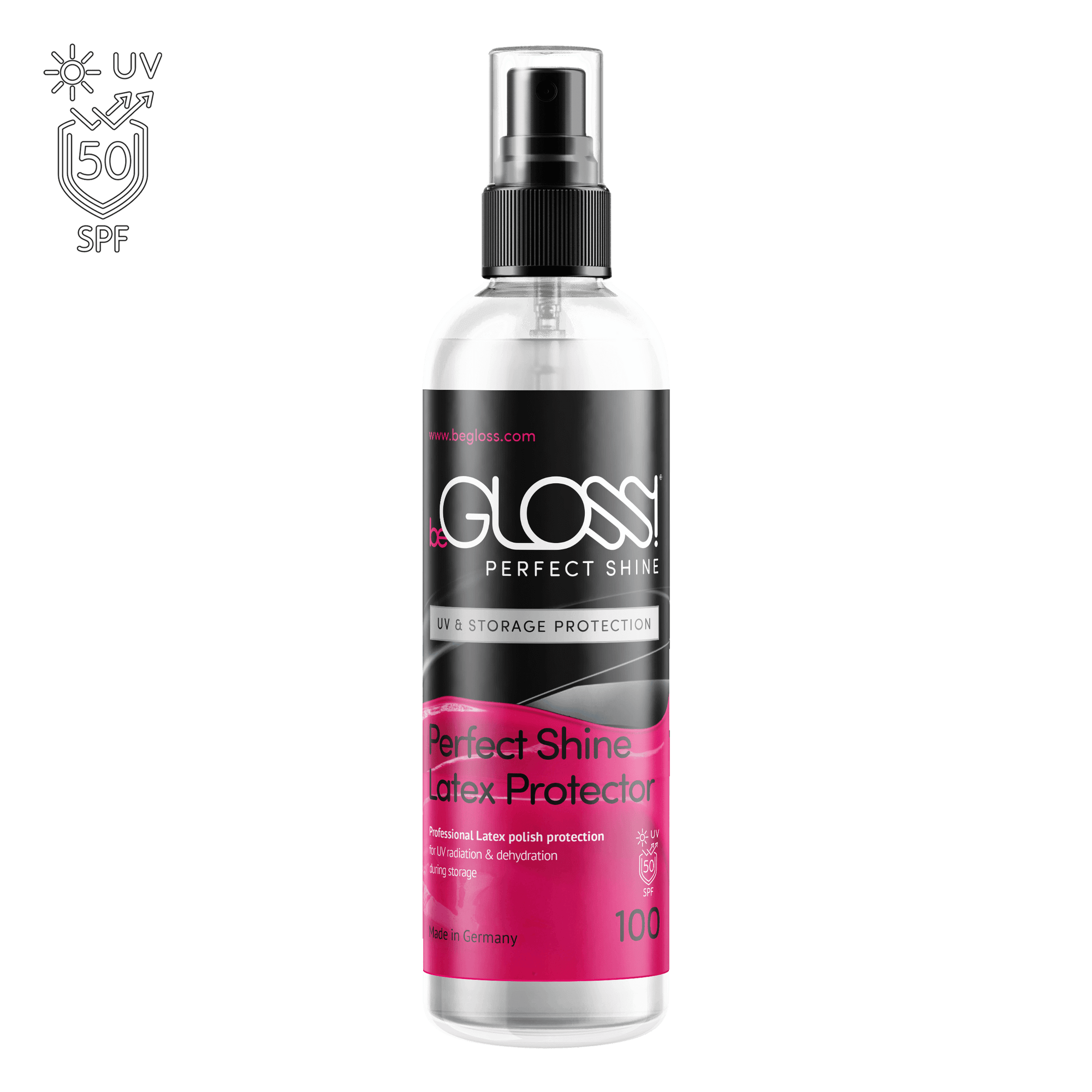 BeGloss Perfect Shine UV & Storage Protection Spray Bottle
