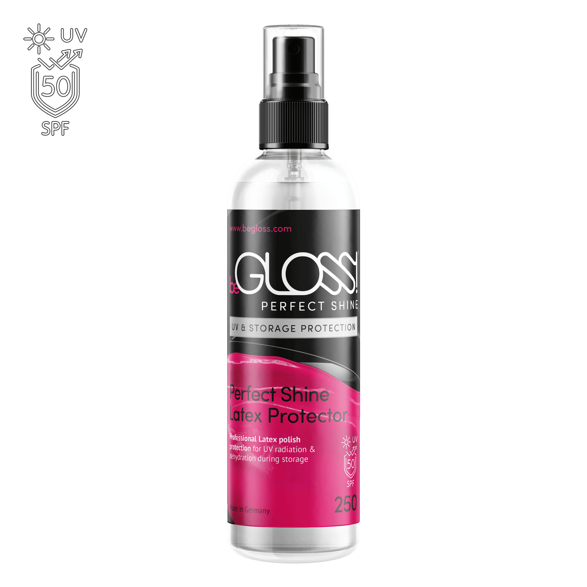 BeGloss Perfect Shine UV & Storage Protection Spray Bottle