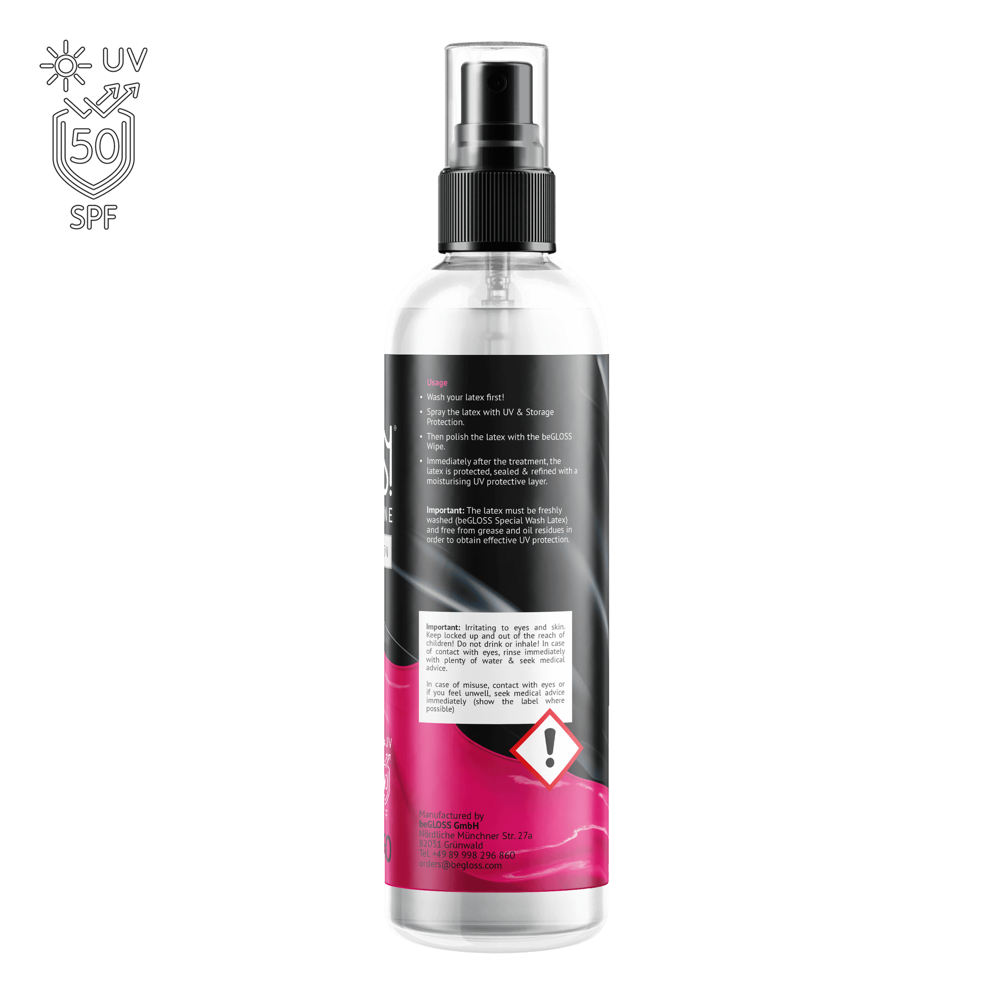 BeGloss Perfect Shine UV & Storage Protection Spray Bottle