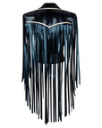Latex Fringed Biker Girl, Complete Look