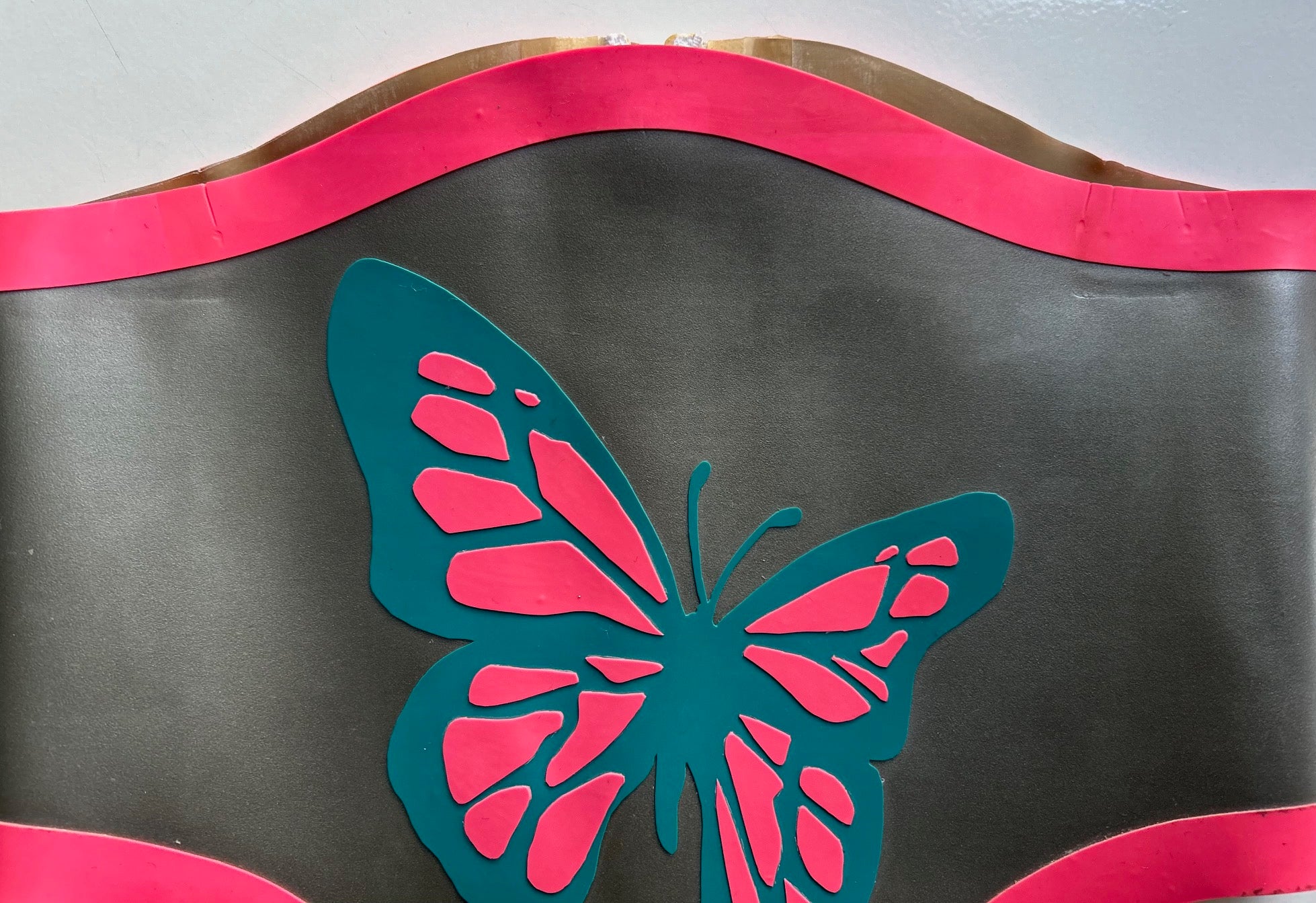 Latex Waspie with Butterfly Appliqué SALE