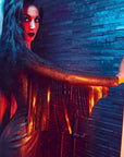Jolene Fringed Latex Dress Bondinage