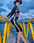Lady Capitana Latex Suit Complete Look Bondinage