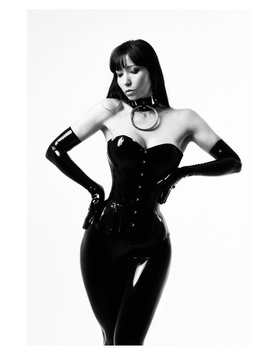 Long Latex Opera Gloves