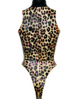 Leopard Latex Complete Look with Latex Pussycat Hood. leopard body back