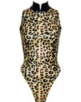Leopard Latex Complete Look with Latex Pussycat Hood. Leopard Body front