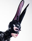 Latex hood with extra long Rabbit ears