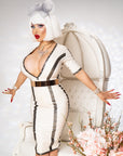 Luna Latex Dress Metallic
