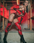 Latex Marbled High Waist Brief Bondinage
