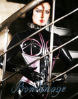 Megaboob inflate body with contrast trim. Worn with venus corset