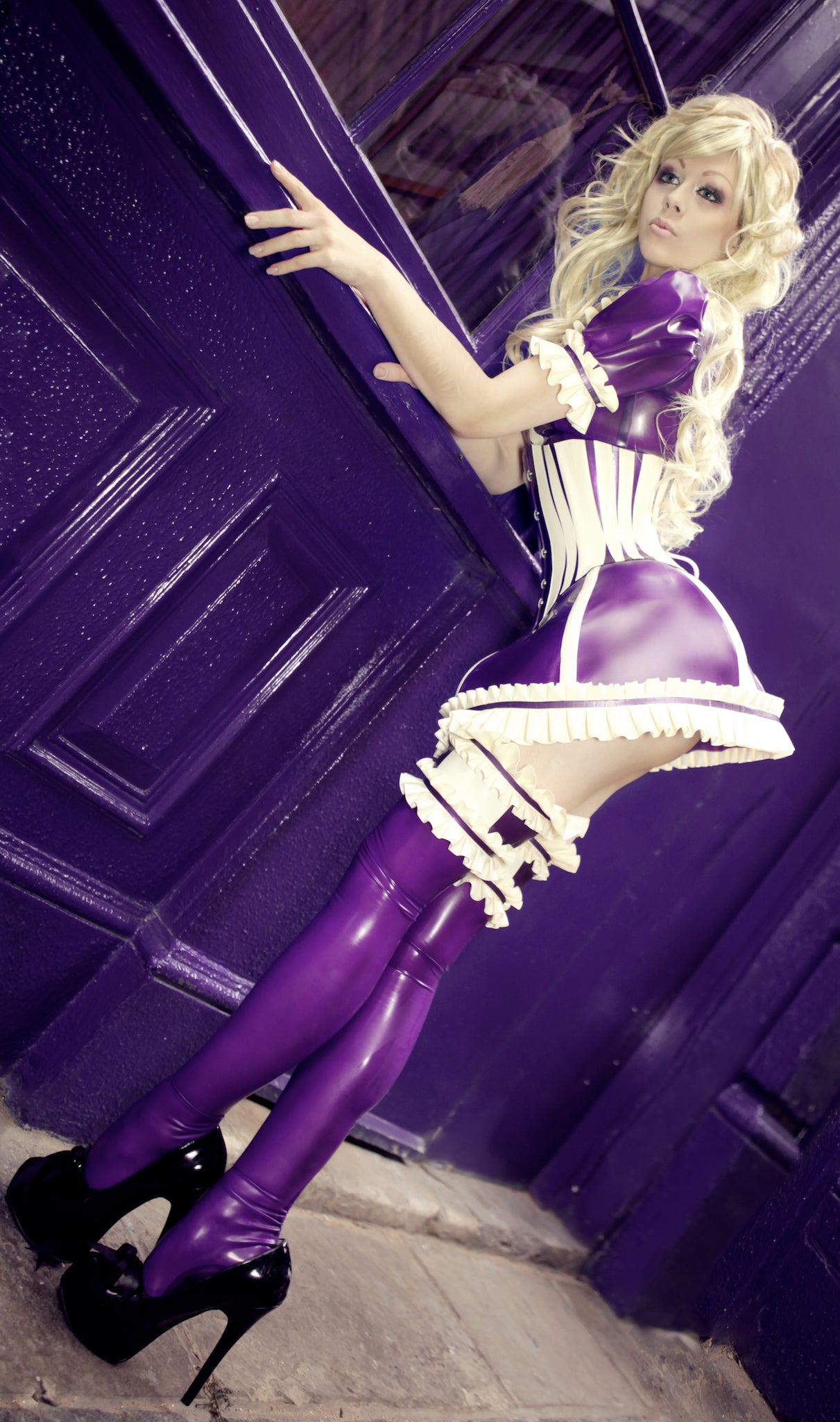 Latex Mini Crinoline Skirt