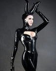 Phantom Latex Catsuit with Inbuilt Corset Bondinage