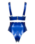 Latex Studded Lingerie Bra & Briefs 2 piece set