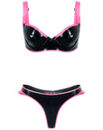 Latex Lingerie Valentina Bra and Thong Set