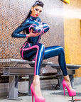 Vertigo Latex Inflate Megaboob Bodysuit - Metallic
