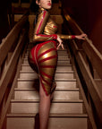 Latex Aviator Jacket & Skirt Set