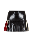 Latex Pleated Kilt Skirt