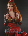 Latex Peep Hole Jacket Bondinage