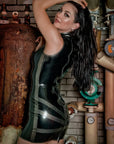 Starburst Latex Dress Metallic Bondinage