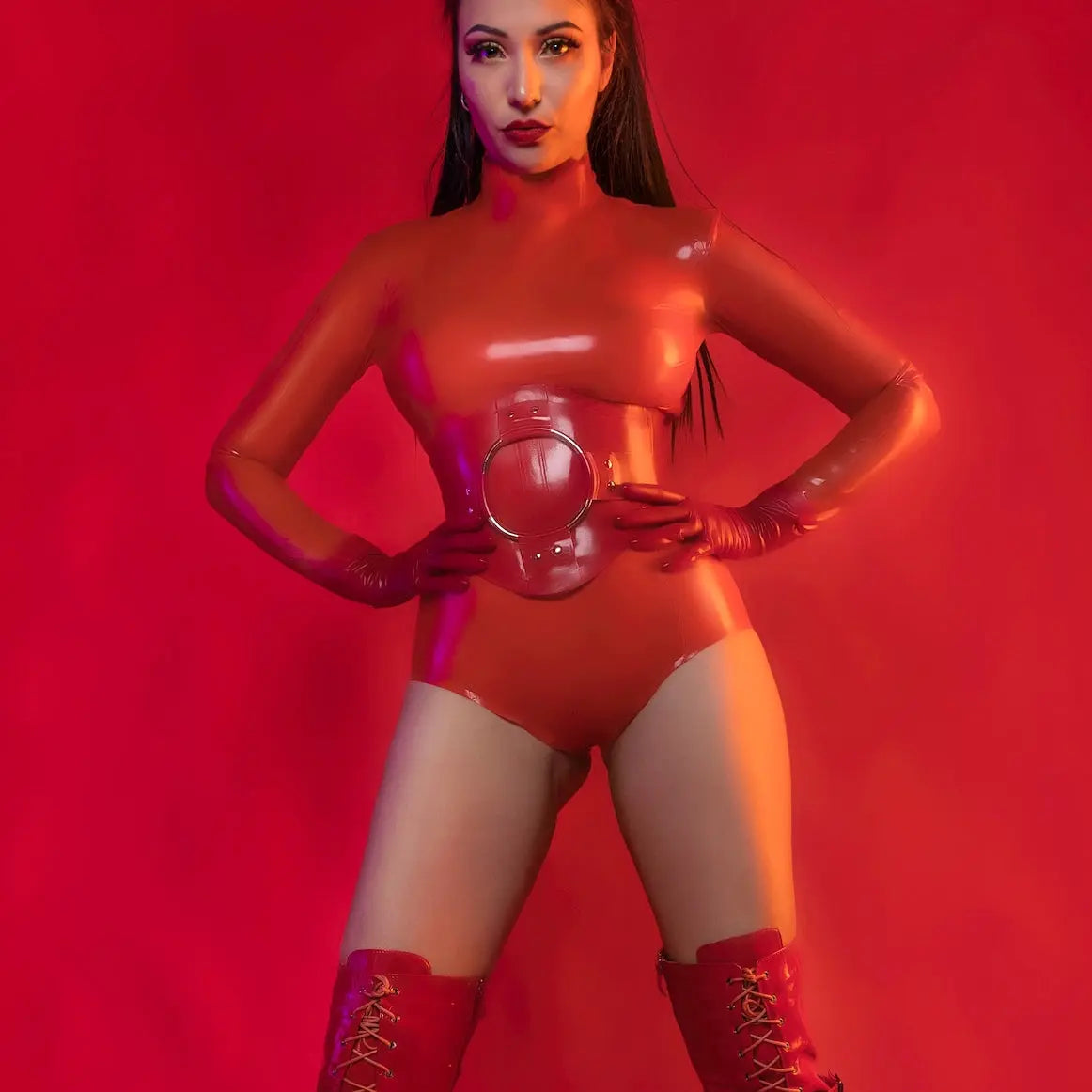 Andromeda corset in Latex Corsets and Waspies 