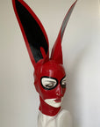 latex bunny rabbit hood with long ears
