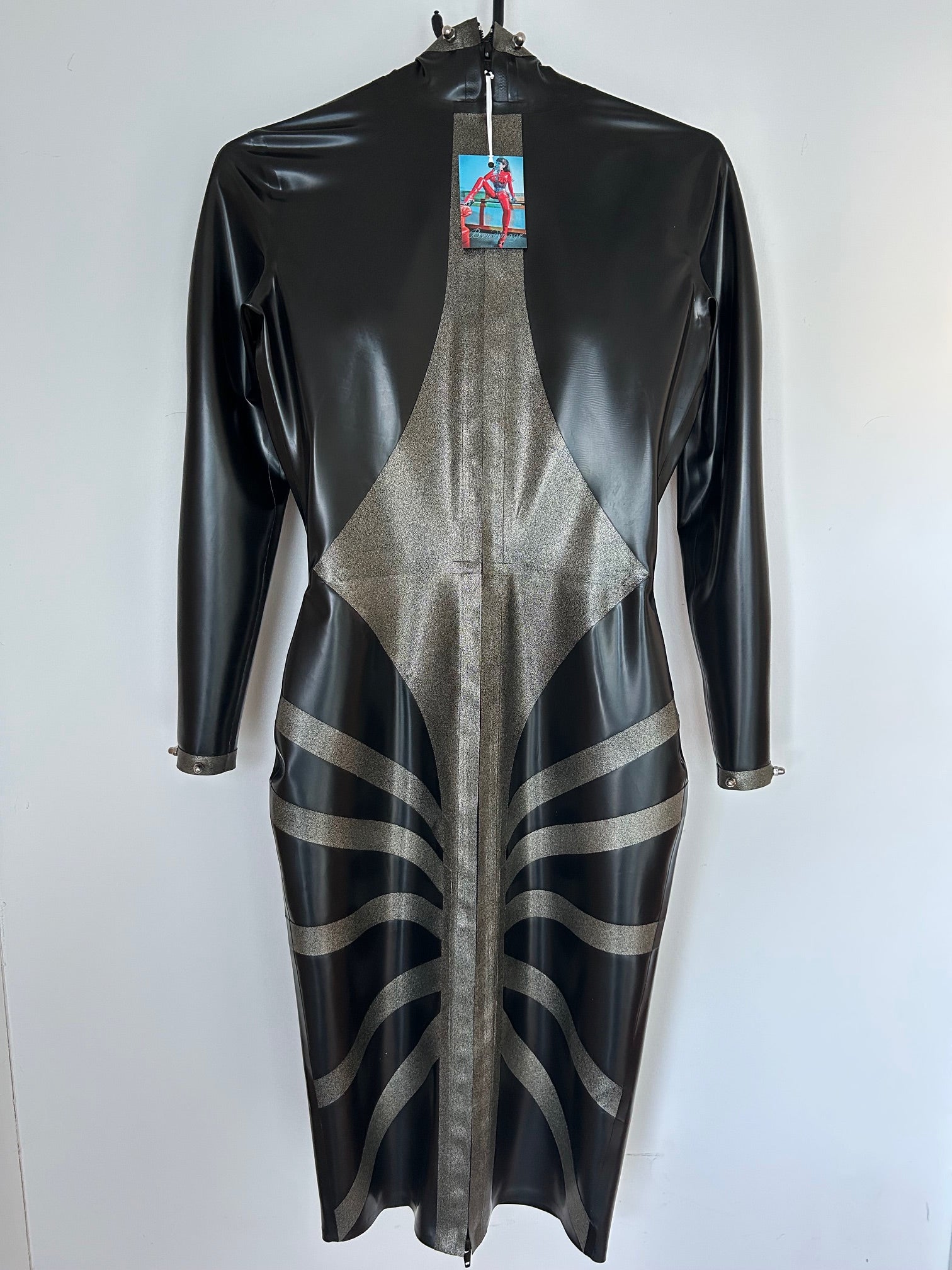 Black metallic Cassiopeia dress