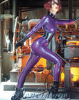 Dilecta Latex Catsuit with inbuilt corset SALE
