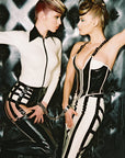 Latex Domina Bustier with Lacing