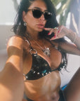 Latex Stacheln Bikini Set