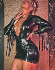 Jolene Fringed Latex Dress