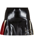 Latex Pleated Kilt Skirt