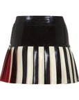 Latex Pleated Kilt Skirt