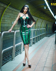 Spike Latex Domina Corset Top