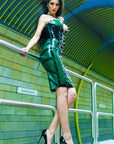 Latex-Sternexplosionsrock mit Nieten