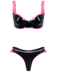 Latex Unterwäsche Valentina BH und String-Set