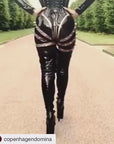 Vertigo Latex Leggings Metallic