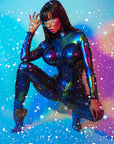 Glitter Vertigo Latex Catsuit
